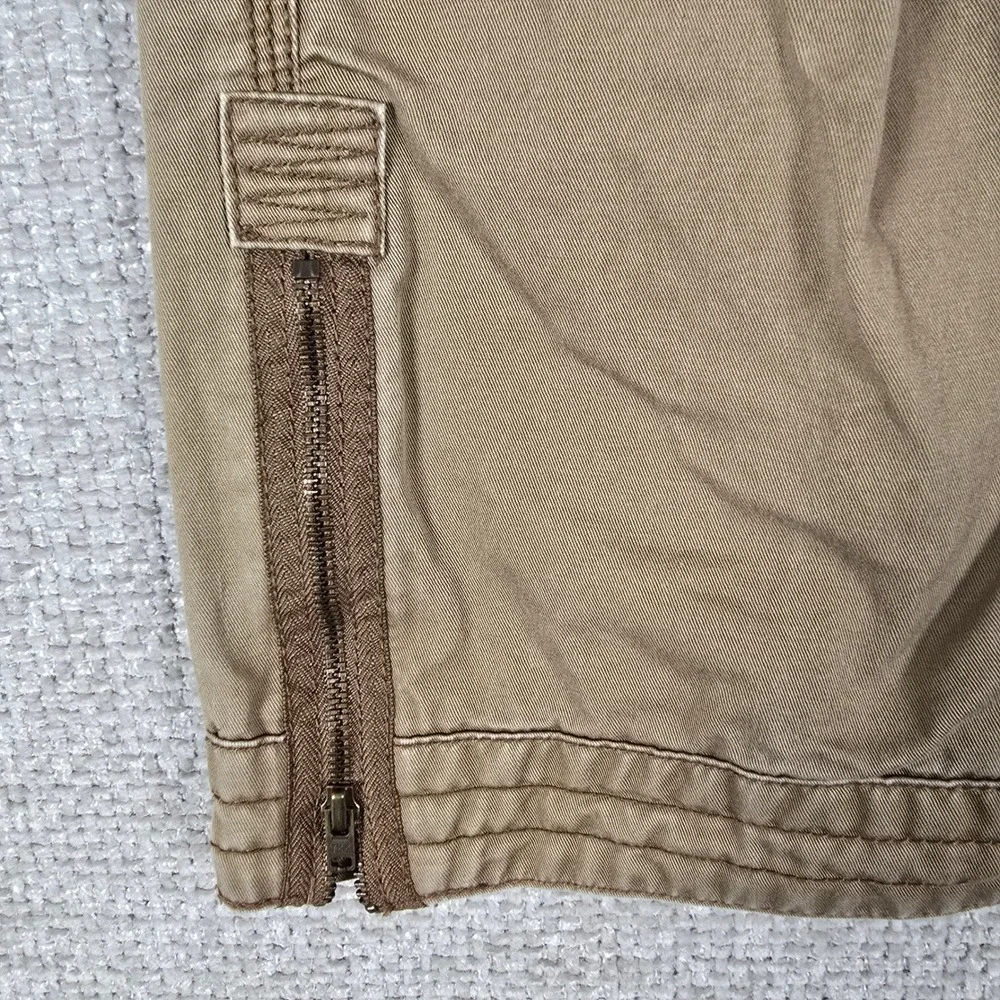 Old Navy Surplus Co Boys 7 Cargo Pants Khaki Beige Zipper Ankle Vintage Y2K 2007